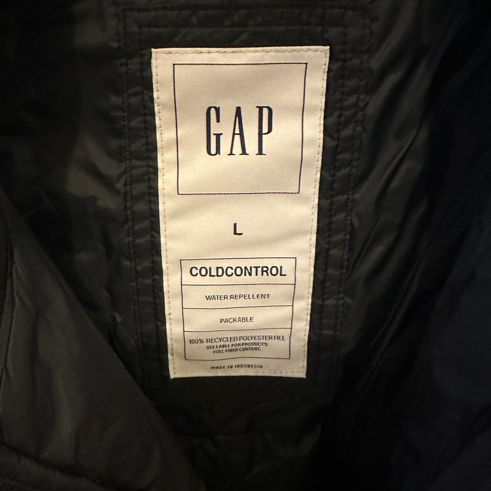 Gap Cold Control Lightweight Black Jacket Packable - image 5